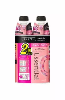 Essential Soft and Shiny Shampoo Refill 340ml x 2 [Bulk Purchase]