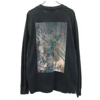 ESSENTIALS Back print Long sleeve Print T-shirt L black Ron T Men s Used