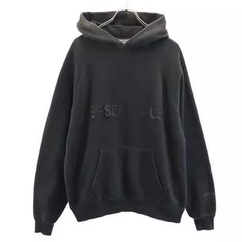 ESSENTIALS Long sleeve Sweatshirts S Black series Brushed back logo Men s Used