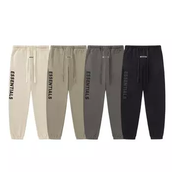 ESSENTIALS Силиконовые брюки с буквами для мужчин, осенне-зимние спортивные штаны, высококачественные брюки из 100% хлопка, уличная одежда в стиле хип-хоп, брюки для пар S