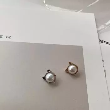 «Esstudi Fashion Design Kitten Pearl Button Sweater»