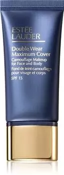 Este Lauder Double Wear Maximum Cover Камуфляжный макияж для лица и тела SPF 15 тональная основа для полного покрытия лица и тела TU прозрачный