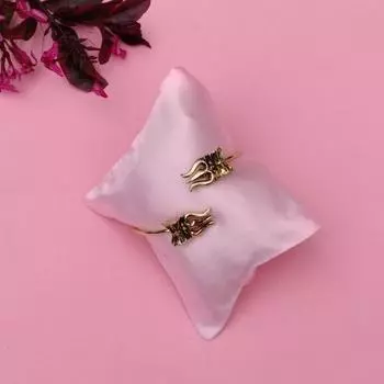 Позолоченный женский браслет Estele Spiritual Trishul & Damru