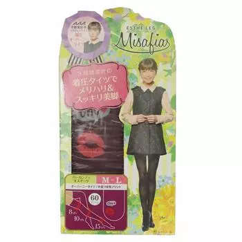 Esteleg Misafia Overknee Tights Size Burgundy Kissmark SE85576 SHO-BI M-L