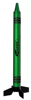Estes 1101 Alien Green Crayon Модель ракеты (Завершенный)