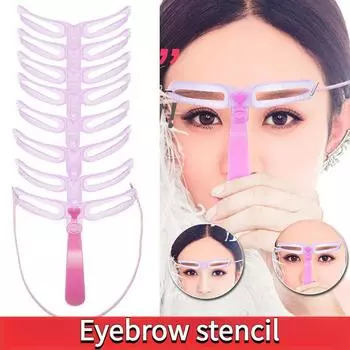 Естественная трехмерная ручная карта для бровей четырех поколений, которую можно носить с ленивым помощником по бровям для начинающих, полный набор инструментов для макияжа с картой для бровей 8 types of eyebrows