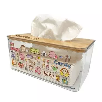 Естественный дизайн, который впишется в интерьер вашей комнаты. Прозрачный чехол для салфеток Dream Land x 21 x 13 см. Стильный персонаж. Разные товары для интерьера. Kirby s. Прибл.