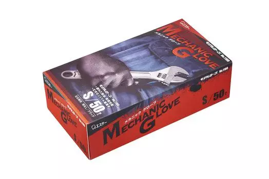 Esthe Model Robe Mechanic Glove S 50 штук № 1100 № 1100-S чёрный
