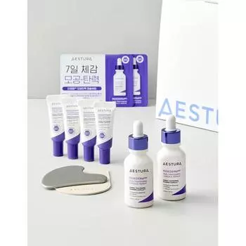 Estra Regederm 365 Pore Firming Serum 30ml Set Of 2 + Regederm Serum Premium Premium 7ml 4 Packs+1ml 2 Packs+face Suppressor+bracket Pouch