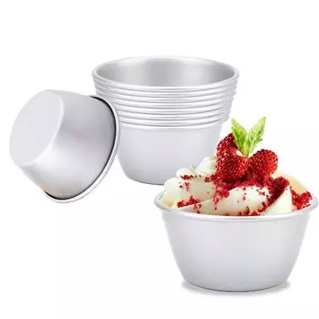 ESTVLB Pudding Carbon Cake Pudding для DIY Jelly Heat Oil Household Baking Set of Diameter Mold, Steel, Non-Adhesive, Multiuse, Form, Cup, Sweets,