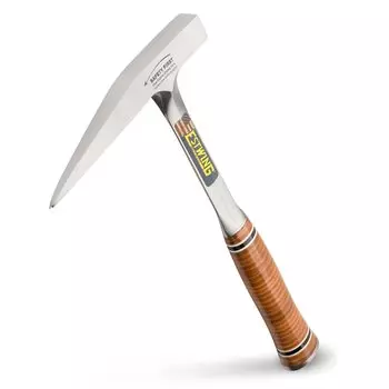 Estwing 13oz Milled Face Pointed Tip Rock Pick with Genuine Leather Grip E-13PM