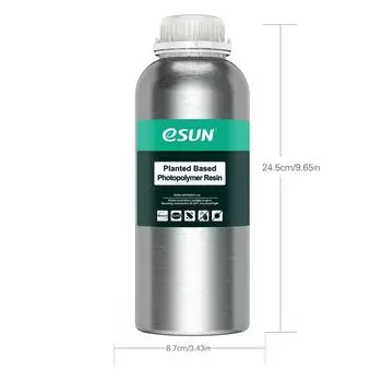 eSUN Быстрая смола на растительной основе 405 нм ЖК-дисплей Смола с УФ-отверждением Низкий запах Высокая прочность Быстрый прозрачный