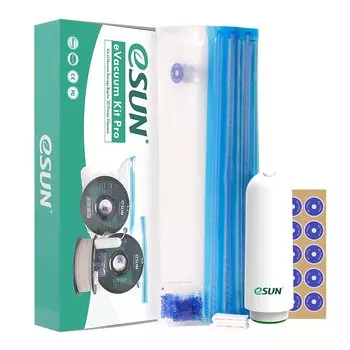 eSUN Vacuum 10 шт. вакуумный мешок для хранения нитей для 3D-принтера многоразовый с USB-насосом для нитей влагонепроницаемый вакуумный мешок для нитей комплект, компрессия,