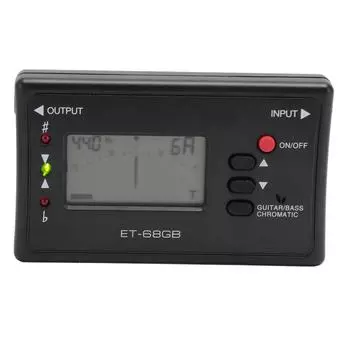 ET 68GB Tuner Metronome Professional 435 to 445Hz 3 в 1 Цифровой метроном-тюнер Тон-генератор для