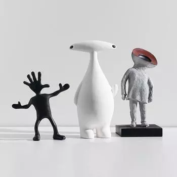 ET инопланетянин скульптура дом гостиная спальня детская комната абстракция мультфильм украшения вход крыльцо поделки современные украшения