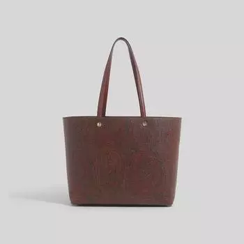 ET New Cashew Flower Tote: Подкладка из высококачественной воловьей и оленьей кожи — идеально подходит для мам и ежедневных поездок на работу 361216.5 cm