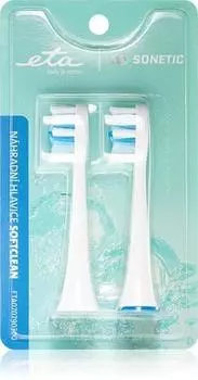 Eta Sonetic Softclean 0707 90300 Ttes De Remplacement Pour Brosse Dents TU прозрачный