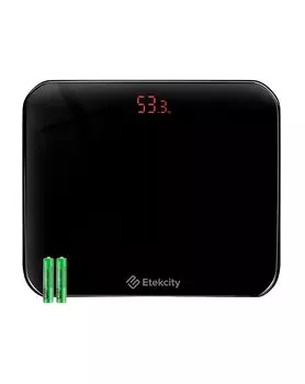 ETEKI Weight Health 50g 2 Year Quality Automatic Power Supports up to Tempered Battery EB4010J Black Scale, Meter, Unit, Guarantee, On/Off, Compact,