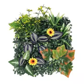 Eternal Life Artificial Plant Wall Panel DIY Artificial Fern Grass Home Garden Fence Style 14