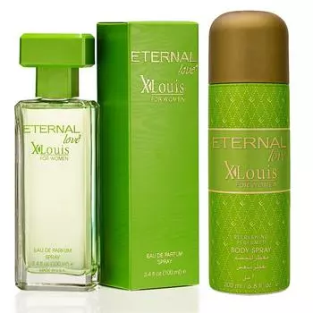 Eternal Love Eau De Parfum X-Louis For Women 100ml и освежающий парфюмированный спрей для тела X-Louis For Women 200ml