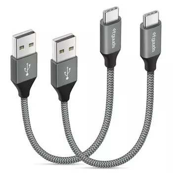 etguuds USB Type C Кабель Короткий Кабель Быстрой Зарядки Type C 15 см Высокоскоростная Передача Данных Galaxy S20 S10 S9 A20 A21 Note 10 9 FireHD8 10 Plus Другое