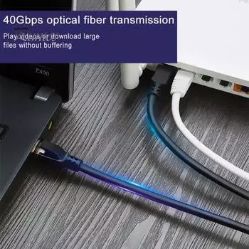 Ethernet-сплиттер Cat8, 40 Гбит/с, высокая скорость, 2000 МГц, RJ45, 1 штекер на 3 гнезда, кабель-адаптер локальной сети для Cat5 Cat5e Cat6 Cat7 1