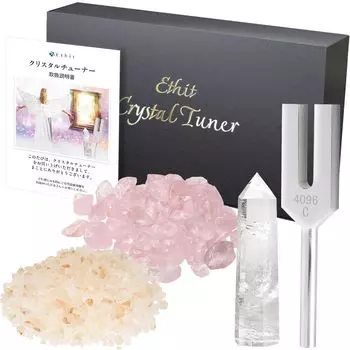 Ethit Crystal Tuner камертон 4096 Гц хрустальный пульсирующий камень каменная соль алюминиевый тюнер Crystal Point Mini Point очистка естественное предсказание судьбы