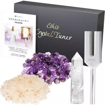 Ethit Crystal Tuner камертон 4096 Гц хрустальный пульсирующий камень каменная соль алюминиевый тюнер Crystal Point Mini Point очистка естественное предсказание судьбы