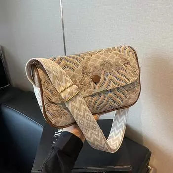 Ethnic style bag women s 2025 summer new Chinese embroidery messenger bag leisure senior travel fashion shoulder bag серый