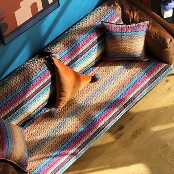 Ethnic Style Cotton Non-Slip Cushion Depends on Cover Cloth