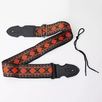 Ethnic Style Guitar Strap Adjustable Guitar Shoulder Belt Multi-Color Electric Guitar Belts Bass style H