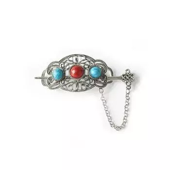 Ethnic Style Retro Hairpin Ancient Style Hanfu Headwear Hair Sticks for Long Hair New Chinese Style Alloy Hair Accessories Women