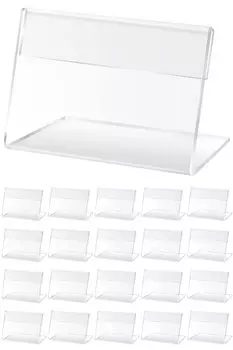 ETLIFE Pop Stand Card L Набор из 20 визитных карточек с защитными пленками и внешним видом Акрил Цена Цена Имя Карточка POP Защитный держатель, Форма, Размер,