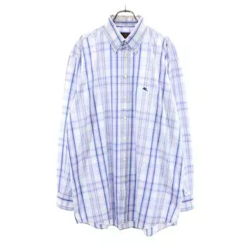 ETRO made in Italy Check Pattern Long sleeve Button down shirt 43 Men s Used