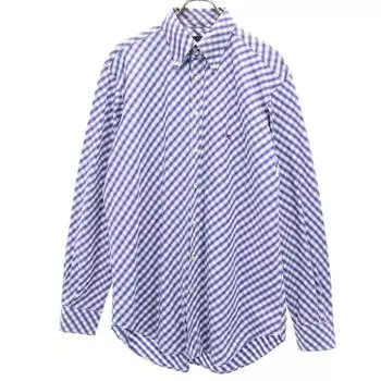 ETRO made in Italy Check Pattern Long sleeve Button down shirt Men s Used