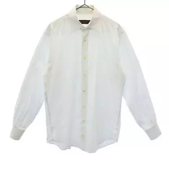 ETRO made in Italy Overall handle Long sleeve shirt 39 white Men s Used