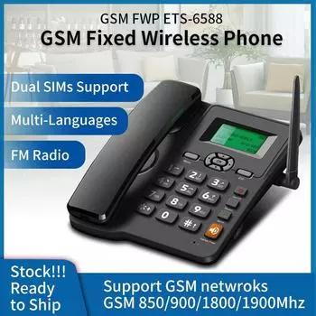 ETROSS ETS-6588 GSM беспроводной телефон с радио, две SIM-карты для China Mobile и Unicom ETS-6588