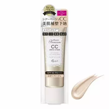 Ettusais Premium CC Amino Cream BE Makeup Base Pore Makeup от Falling SPF40 35 г (Прозрачный бежевый) Покрытие/Неравномерный цвет/Покраснение Покрытие/Предотвращает PA+++