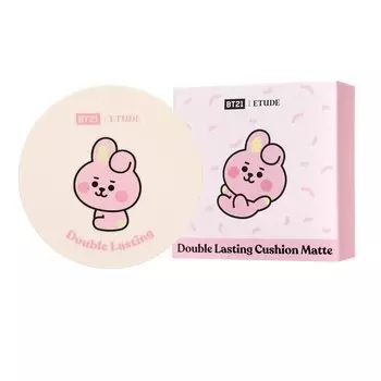ETUDE BT21 Double Lasting Cushion Mat Neutral Beige 1 Finish [Etude Official] шт./Основа для подушки/Основа/Матовый