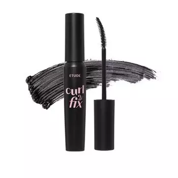 ETUDE Curl Fix Mascara Объем Водостойкая черная тушь для ресниц Curl Keep Bundle Idol Style Eyelashes Upward Curl 8 г [Etude Official] Черный/тушь