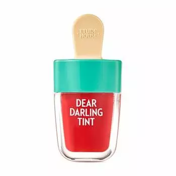 ETUDE Dear Darling Water Gel Tint RD307 Watermelon Cover Lipstick, Non-Falling, Lip Tint 31.0g (x 1)