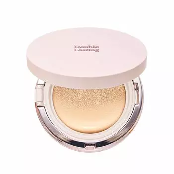 ETUDE Double Lasting Cushion Glow Нейтральный бежевый Кушон-основа Сияющий финиш 15г шт [Etude Official] / / 1.0