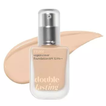 Etude Тональная основа Double Lasting Vegan Cover Foundation 30 г, 21N1 Нейтральный бежевый, 1 шт.