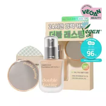ETUDE Двойная стойкая веганская тональная основа 30 г Neutral Beige_21N