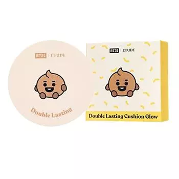 ETUDE [Etude Official] BT21 Double Lasting Cushion Glow Neutral Vanilla/Cushion Foundation/Glossy Skin Finish 15g 1.0 pieces