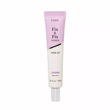 ETUDE [Etude Official] Fix & Fix Tone Up Primer Lavender/Makeup Base/Purple/Purple/Niacinamide 1.0 шт.