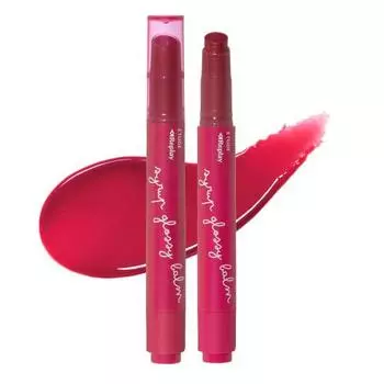 ETUDE ETUDE Official L Syrup Glossy Balm Cherry Syrup/Lip Balm Lipstick Glossy Finish Highly Moisturizing Ruddy Sheer Moisture