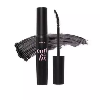 ETUDE [Etude Official] Тушь для ресниц Curl Fix Volume Black/Тушь для ресниц водостойкая черная Curl Keep Bundle Idol Style Eyelashes Upward Curl 8 г