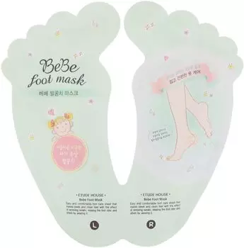 Etude House Bebe Foot Mask Bebe (Foot Peeling) 20мл x 2шт