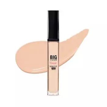 Etude House Big Cover Skin Fit Concealer PRO Liquid Concealer 7g, neutral peach, 1 pack